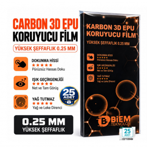 BİEMTEK Nano Şeffaf Repaır 120*180mm Paket 25 li  (0.25mm Kalın )