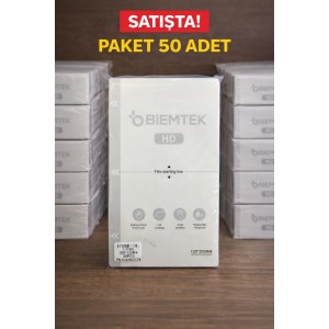 BİEMTEK Nano Şeffaf 120*200mm Paket 50 li