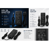 24V 2A Adaptör – Tüm Nano Makinelerle Uyumlu