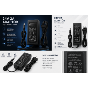 24V 2A Adaptör – Tüm Nano Makinelerle Uyumlu