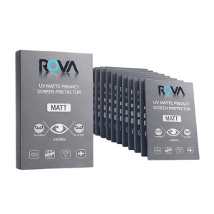Rova UV Mat Hayalet Ekran Koruyucu – Privacy Gizlilik Filmi, Mat Yüzey, Full Kaplama Paket 25 li