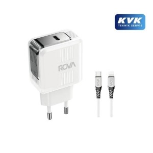 Rova SB110L PD Tek C Giriş 1 M C-L iPhone Kablolu Şarj Başlığı 20W